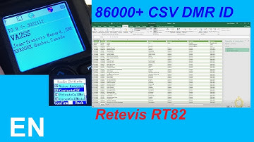Retevis RT82 – Upload full DMR ID list (80000+) + Hotspot