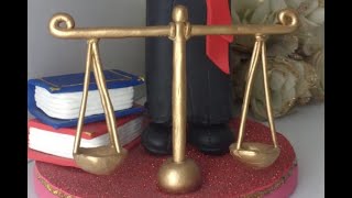 SIMBOLO DE DIREITO EM BISCUIT ( PASSO A PASSO )