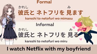 Top 100 Most Commonly Used Japanese Verbs with Informal & Formal Practical Example Sentences