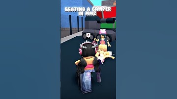 beating a CAMPER in MM2 😎 #shorts #mm2 #roblox
