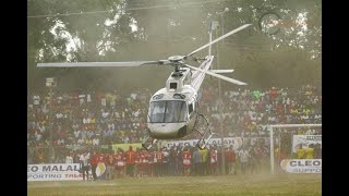 Cleo Malalah Lands in Chopper With 1 Million Shillings For Super Cup