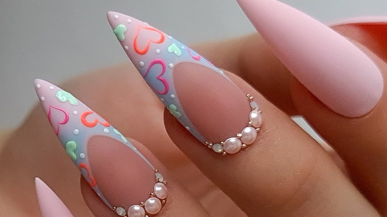 Valentine Nails by Alina Hoyo Nail Artist