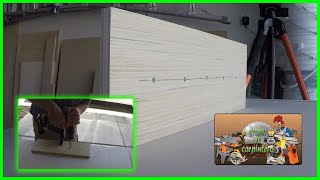 Como hacer una Plantilla o Guia para Perforar Hoyos en Gabinetes de madera  para Instalar estantes. - YouTube