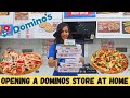 We Opened DOMINOS STORE at HOME 😋 | FUNNY FOOD CHALLENGE