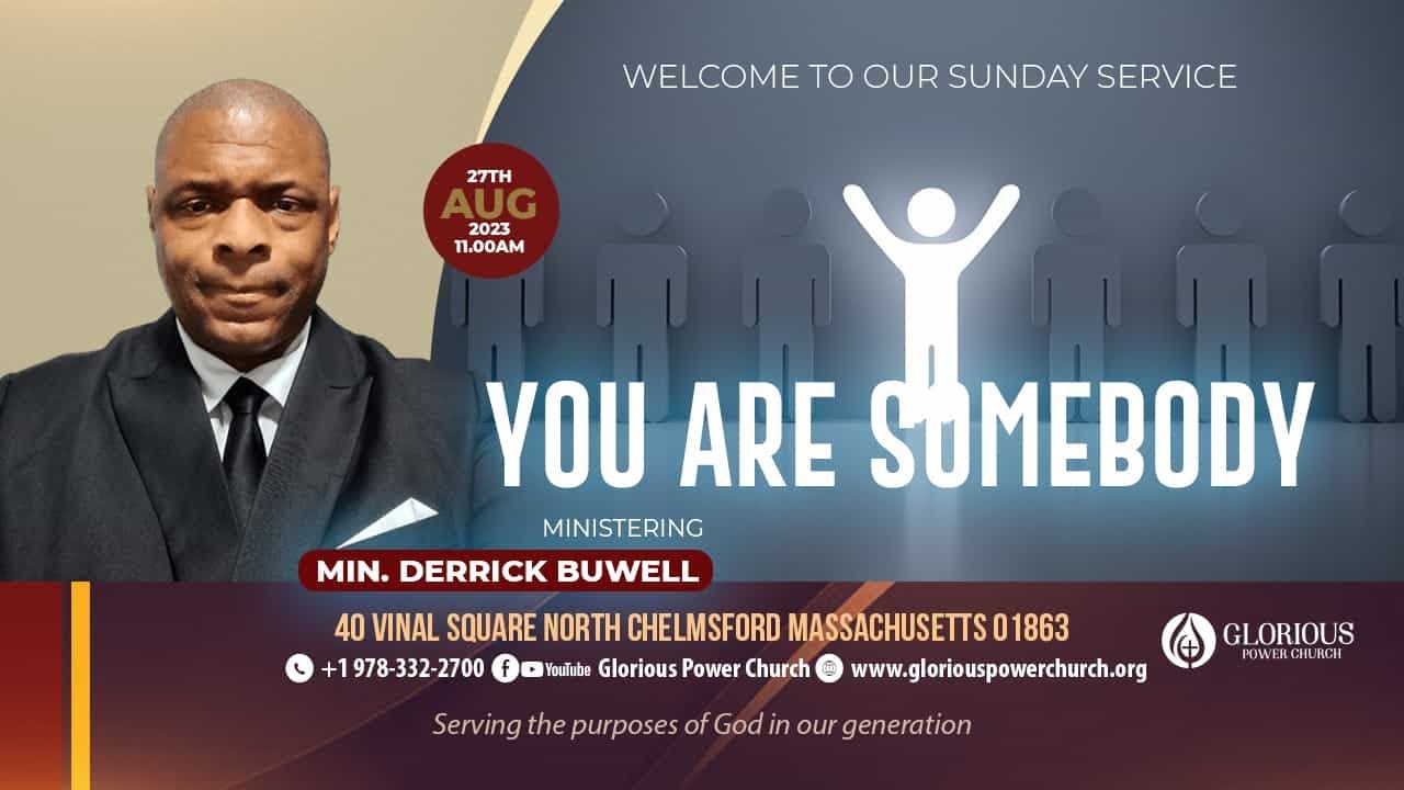 Glorious Power Church Sunday Service || You are somebody