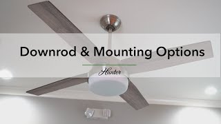Ceiling Fan Downrod Mounting Options Hunter You Ceiling Fan Downrod Mounting Options, What Is The Shortest Ceiling Fan Downrod