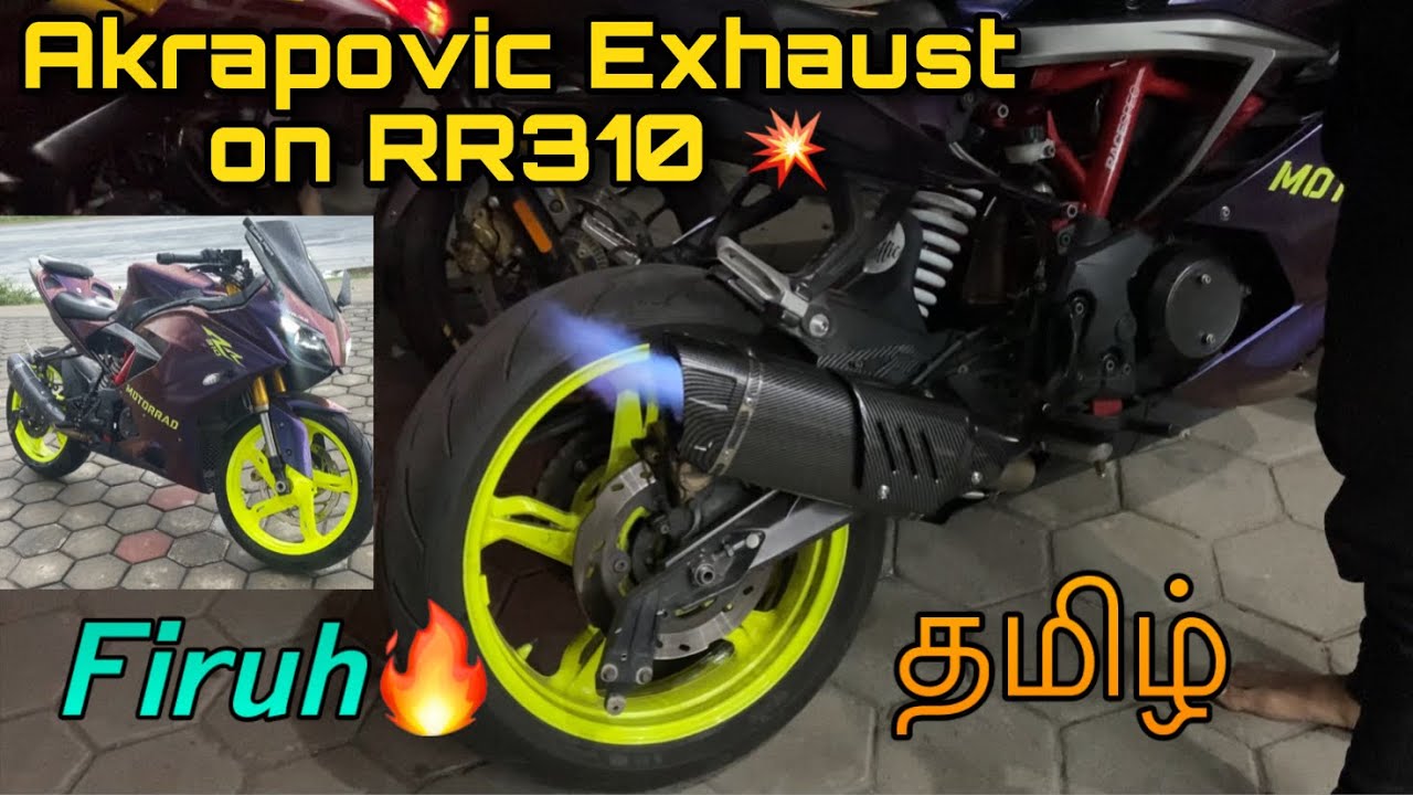 akrapovic exhaust for apache rtr 160