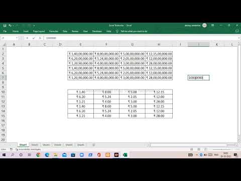 Convert Amount into Crores