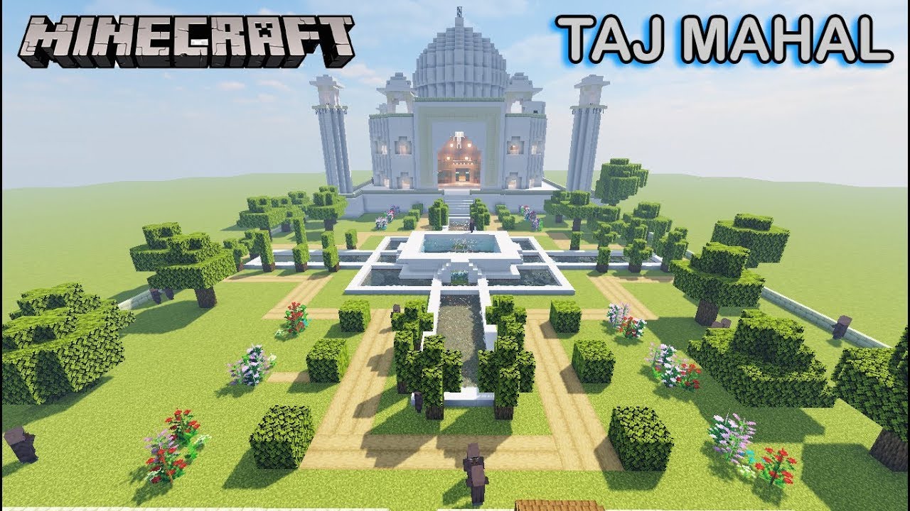 I build Taj Mahal in Minecraft - YouTube