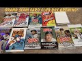 Opening up a grand slam card club baseball box