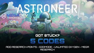 ASTRONEER Cheats: Unlimited Oxygen, Godmode, Add Research-Points, ... | Trainer by MegaDev
