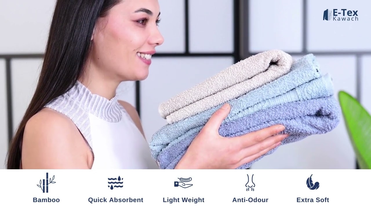 KAWACH Antimicrobial Bamboo Towel