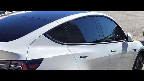 Tesla Window Tinting - Model 3 Tint - The Correct Way One Piece Back Window on A Tesla