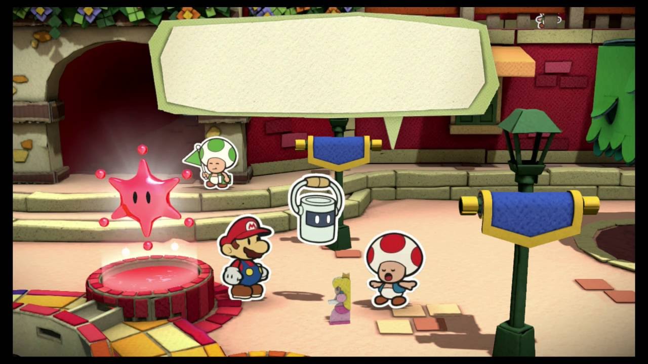 Paper Mario Color Splash - Peach is kidnapped - YouTube