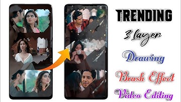 Trending 3 layer Drawing Brush Effect Status Video editing 2021 | Alight motion Status Video Editing