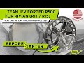 🇺🇸 CNC Machining Team 1EV 20" Fully Forged R500 Rivian Wheels - our Los Angeles Machining Center 🤩