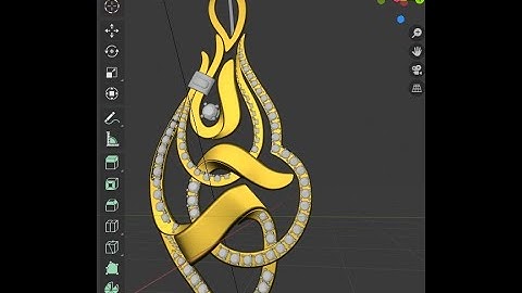 how to draw diamond-pendant design on 3d Blender Part 1