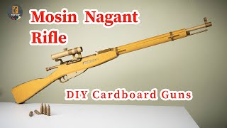 Push the Shell | Diy Cardboard Rifle | Mosin Nagant M91/30