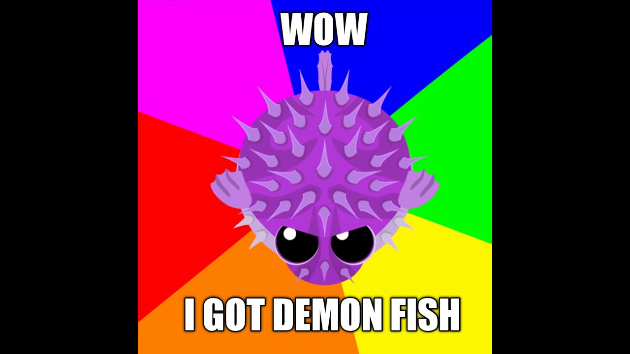 Mope.io Demon Fish, Snowgirl and Black Lion!