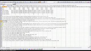 How to format benchmark data in excel- video