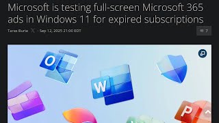 Microsoft Is Testing screen Microsoft 365 Ads In Windows 11 For Expired Subscriptions