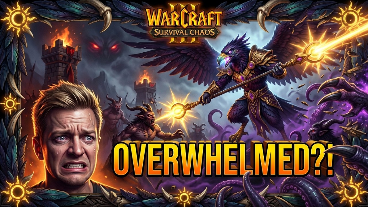 Survival Chaos: Heroic Arrakoa?! (a few mins lag at start) | Warcraft 3 Reforged: Forsaken Kingdom