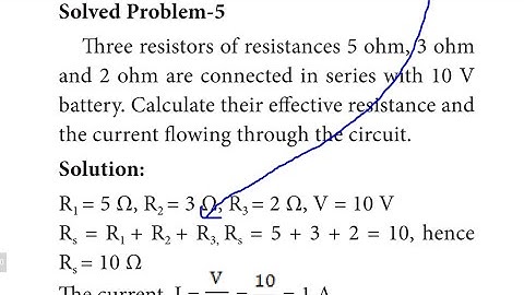 TN 10th SCIENCE PHYSICS |Unit 4 ELECTRICITY INTERIOR SOLVED PROBLEMS part-5 | Qn.5 | sums in tamil