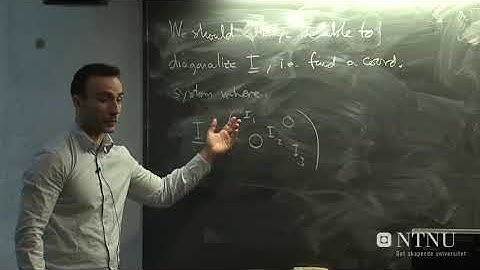 Classical Mechanics lecture 26 Rigid body motion Part 2 - Jacob Linder