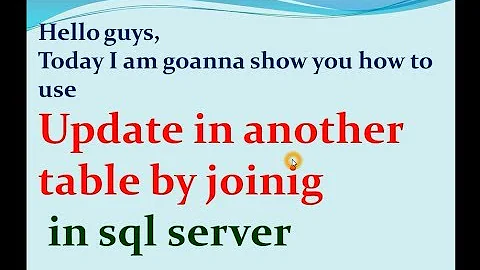 how to update column in sql table. update with join in sql table. PART 9
