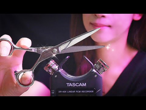 [ASMR] Scissors Sounds✂️ Snip Snip Around Your EARS (No Talking)
