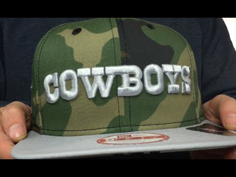 Cowboys 'Flip-Up Snapback' Army-Grey Hat By New Era