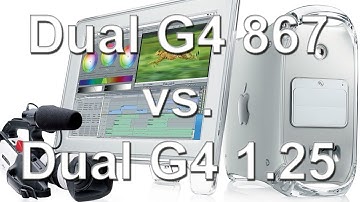 PowerPC sunset (part 2) - Power Mac G4 MDD Dual 867 MHz vs. Dual 1.25 GHz