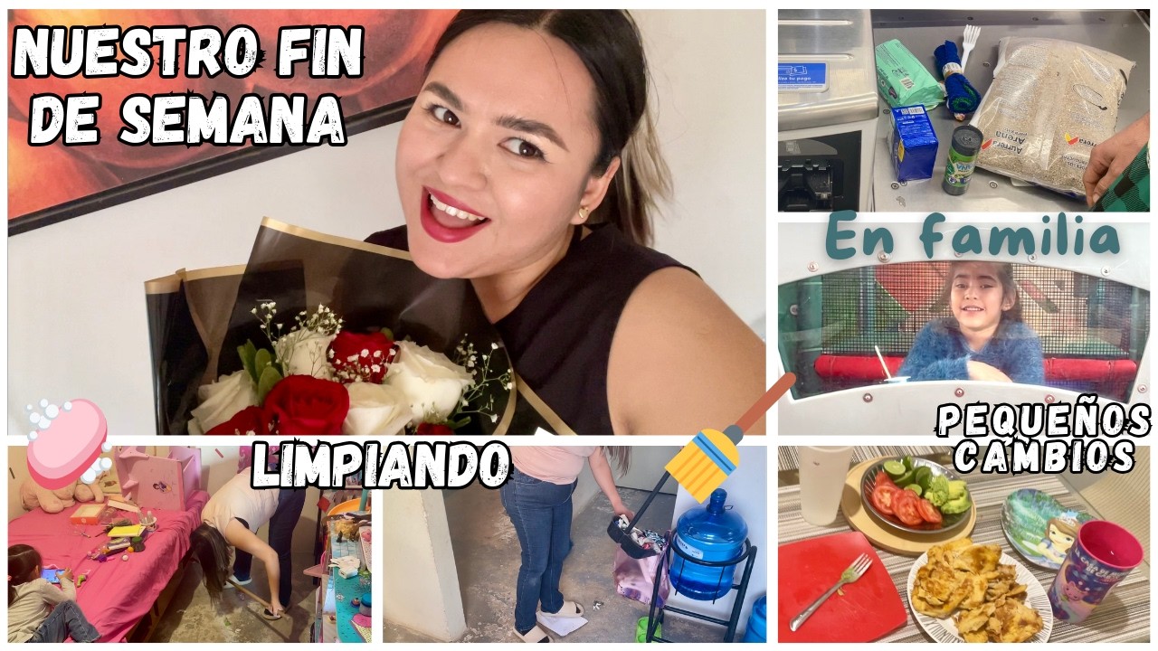 Fin de semana bonito💕 y limpieza | Flores, carne asada y nuevos hábitos 🌿 rutina real en casa