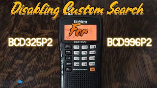 Disabling Custom Search on (P2 Model Scanners)
