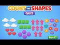Count the Shapes Quiz for Kids | Counting Fun Shapes Quiz | Math Quiz for Kids | Count the Shapes