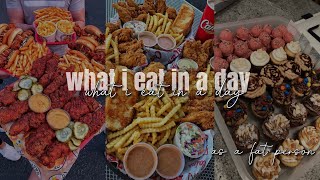 🍫” WHAT I EAT IN A DAY AS A FAT PERSON”🍕 tiktok compilation