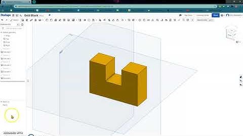 Puzzle Cube Gold Block using Onshape