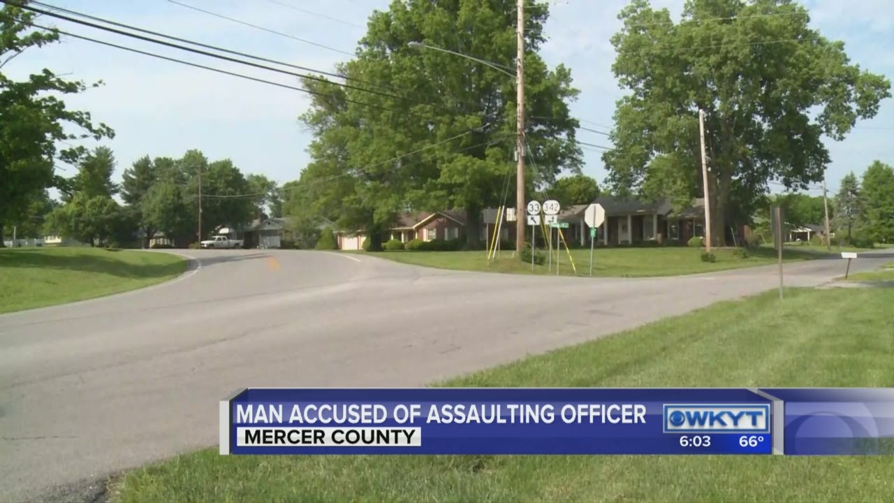 Man accused of assaulting officer - YouTube