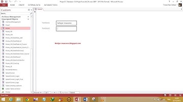 Ms. Access 2013 Tips: Make Placeholder for Dynamic Form