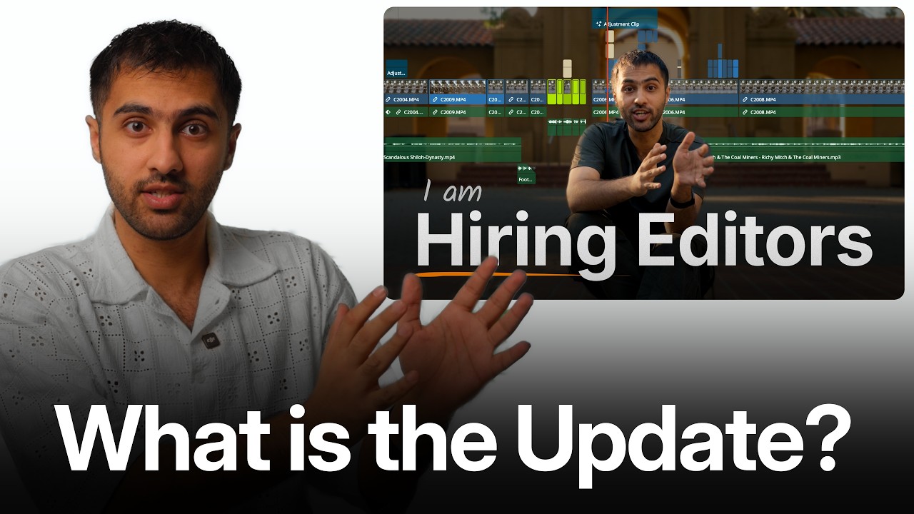 Update on Challenge, Hiring Video Editors