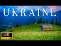 Flying over ukraine 4k u relaxing music with wonderful natural landscapes for daily relaxation