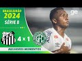 Santos 4 x 1 guarani  melhores momentos  3 rodada brasileiro srie b 2024  geglobo