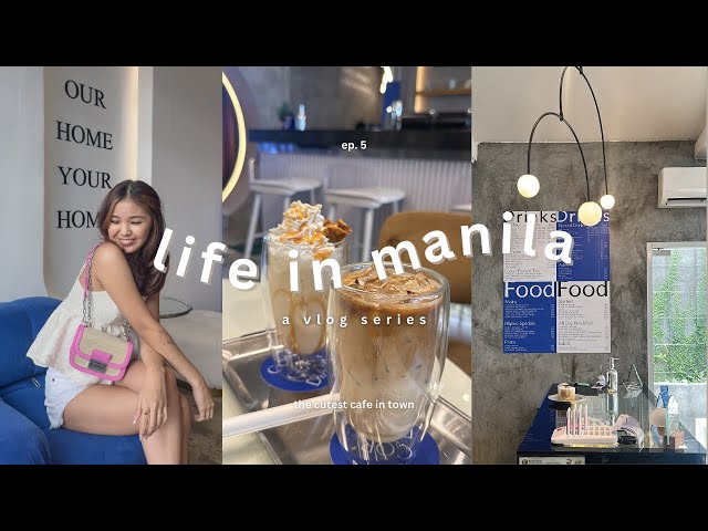weekly vlog  ♡ ⁺ ₊  aesthetic café in paranaque + unboxing packages in the new house class=