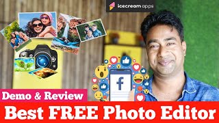 Best FREE Photo Editing Software to edit your Social media Images || Icecream Photo Editor Review