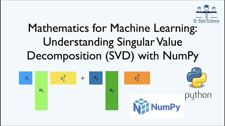 Mathematics for Machine Learning: Understanding Singular Value Decomposition (SVD) with NumPy