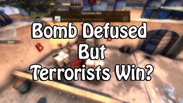 Bomb Defused But Terrorists Win? (Bug)