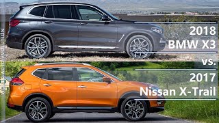2018 BMW X3 vs 2017 Nissan X-Trail (technical comparison)