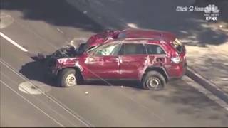 Wild High Speed Police Chase Ends In Crash