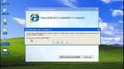 Upgrade Internet Explorer 6 to IE 8 on a Windows XP SP3?