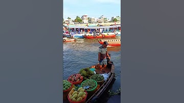 CHỢ NỔI CÁI RĂNG BUÔN BÁN TRÁI CÂY THÍCH QUÁ!!!